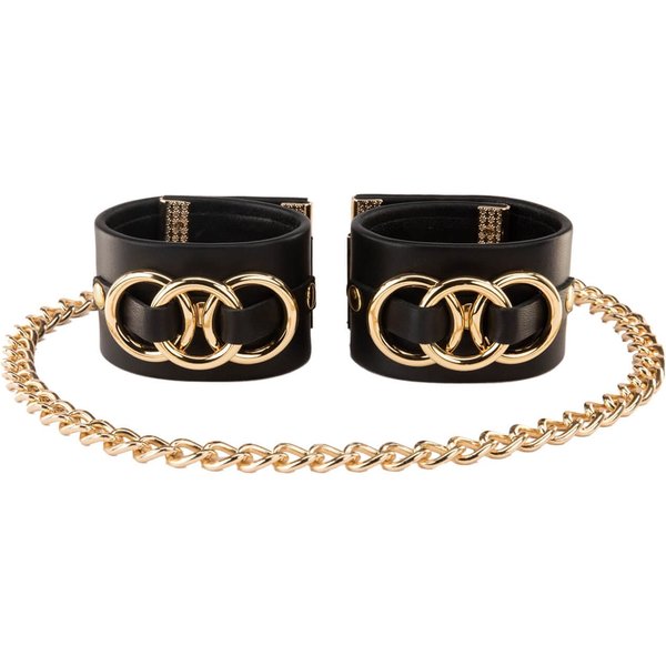 Asche & Gold | Beatrice Duo Handboei | Design Armband | Zwart Maat M