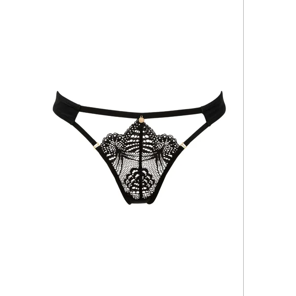 Tanga Enlace Moi – Kanten Tanga met Goudkleurige Details | Atelier Amour Maat S