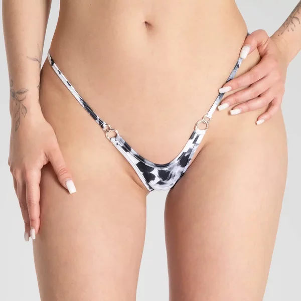 Lucky Cheeks | Bikini Snow Leopard Beauty - High Cut Micro G-string Maat M