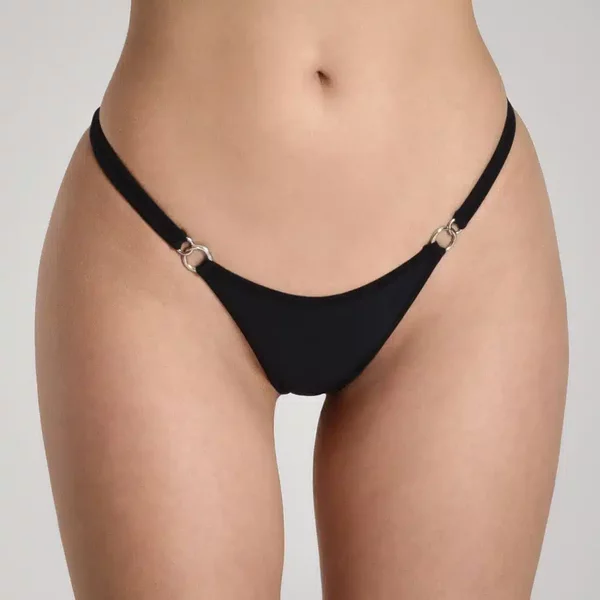 Lucky Cheeks | Bikini Black Beauty - Scrunch String Maat M