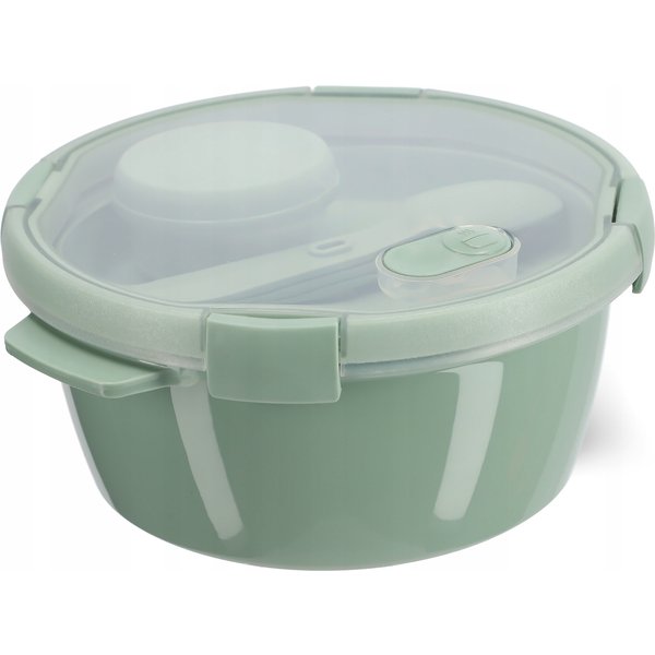 Pojemnik na żywność okrągły 1.6L Curver To Go Lunch Kit, zielony