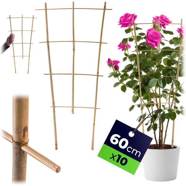 Drabinka bambusowa do roślin Taio 60 cm 10 szt.