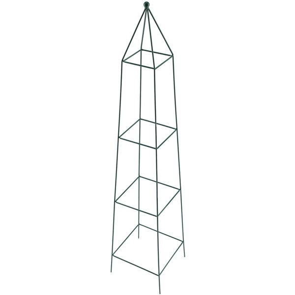 Piramida ogrodowa stalowa 120 x 25 cm, zielona
