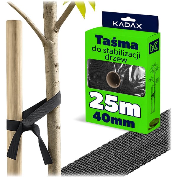 Taśma do mocowania drzew Awenne 40 mm x 25 m czarna