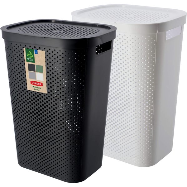 Kosze z pokrywą Curver Infinity 60L mix kolorów, 2szt.