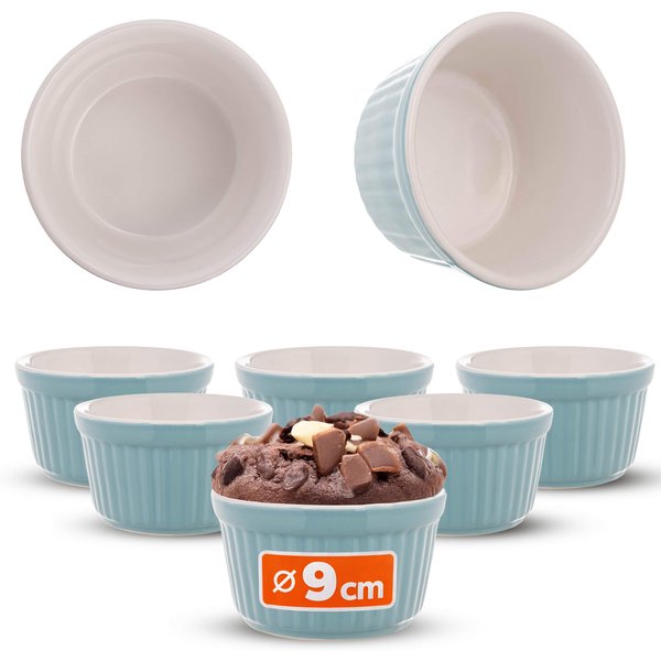 Naczynie ceramiczne do zapiekania Maes 9 x 5 cm miętowe 6 szt.