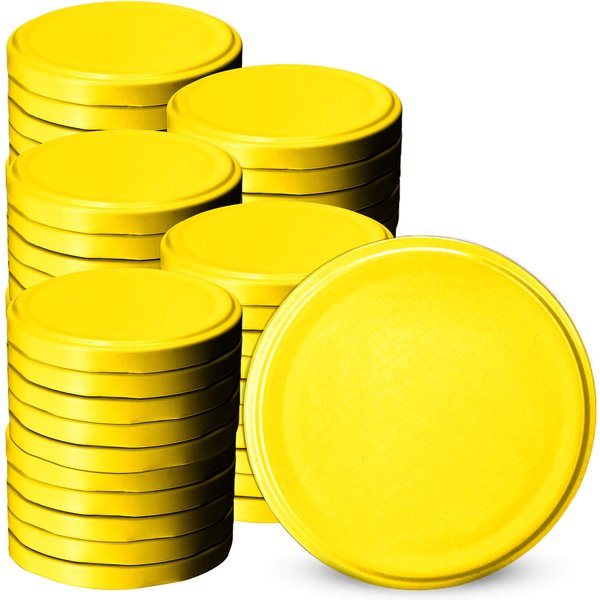 Metalowe wieczka do słoików Valsta 50szt fi 66 mm "Żółty"