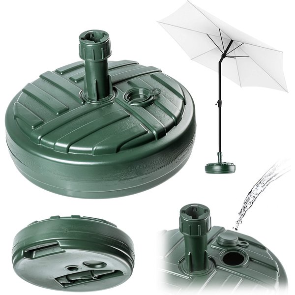 Podstawa pod parasol ogrodowy Solero w paski okrągła zieleń