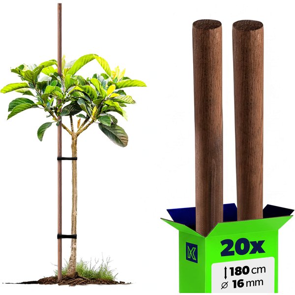 Podpora do roślin drewniana Espe palik 16 mm x 180 cm 20szt.