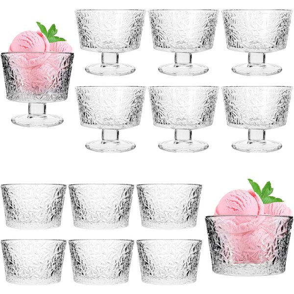 Pucharek do lodów Torza 290ml wzór lód 12 szt.