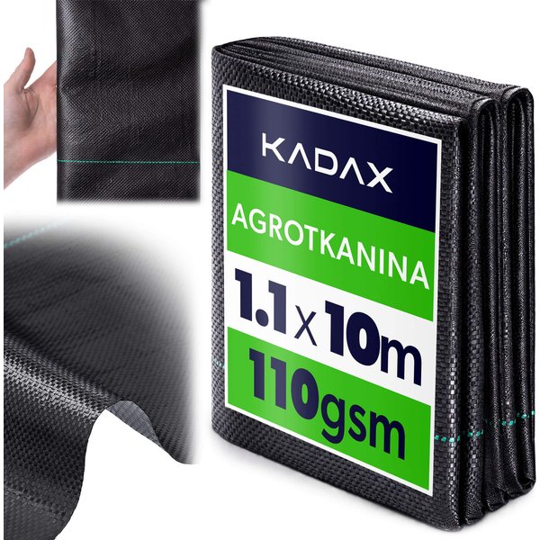 Agrotkanina ogrodowa Auros 1.1 x 10m 110 g/m² czarna
