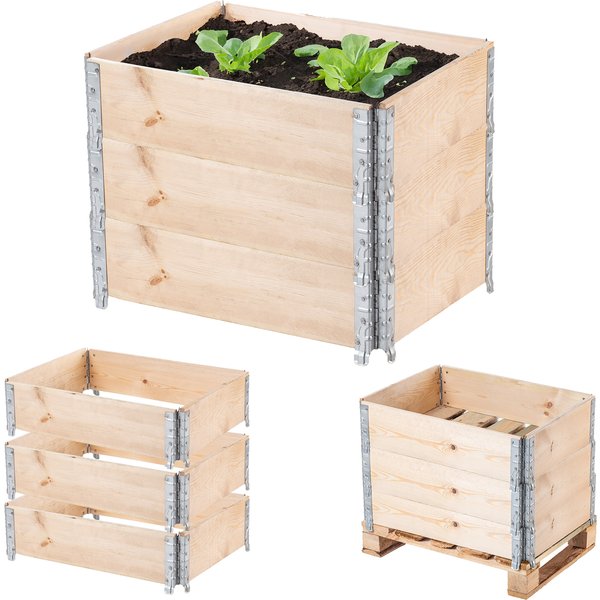 Obrzeże ogrodowe nadstawka paletowa Banari 3 szt. 60x80x20cm