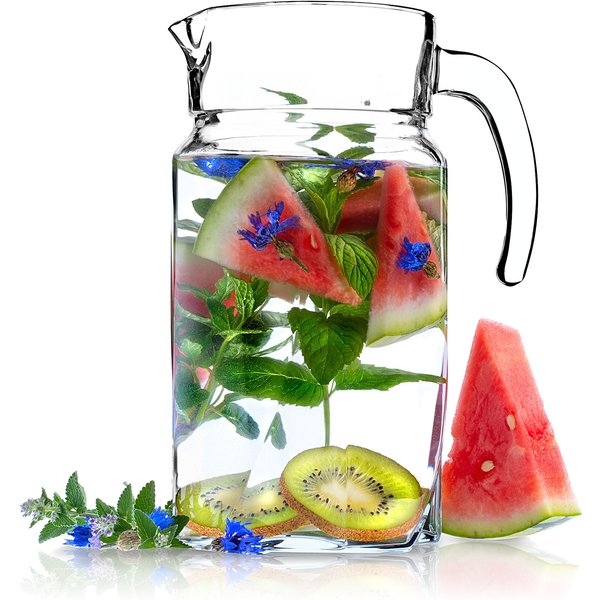 Dzbanek z pokrywką do lemoniady i zimnych napojów 1.7L