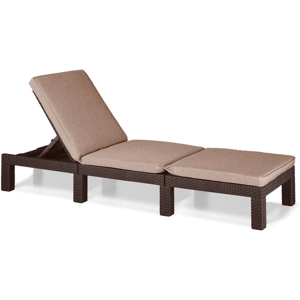 Leżak ogrodowy Keter Daytona Deluxe 65 x 195 cm, brązowy