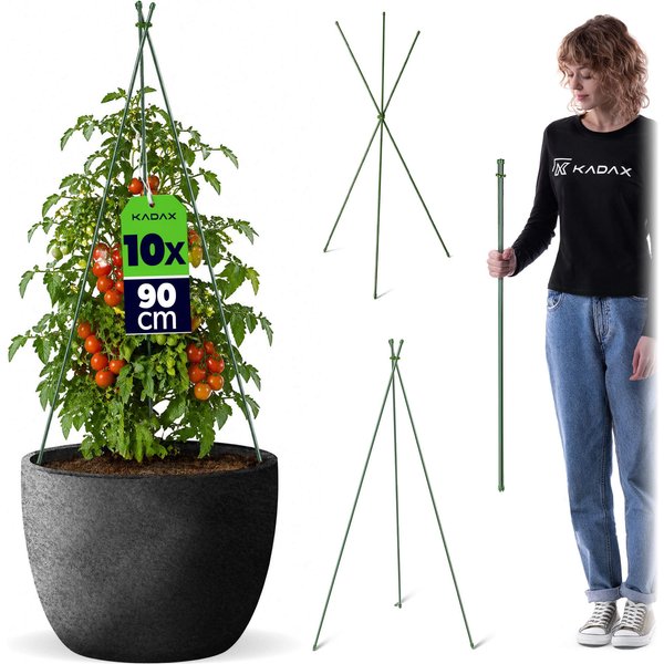 Stożkowa podpora ogrodowa Chevre 3-elementowa 90 cm 10 szt.