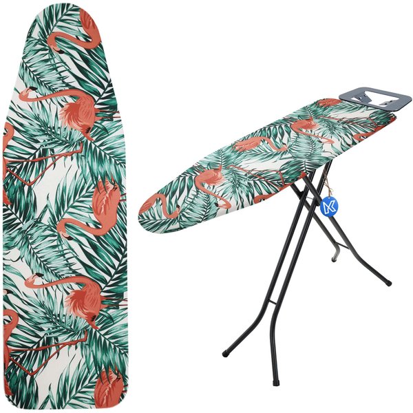 Pokrowiec na deskę do prasowania 132x48cm naciągany Tena flamingi