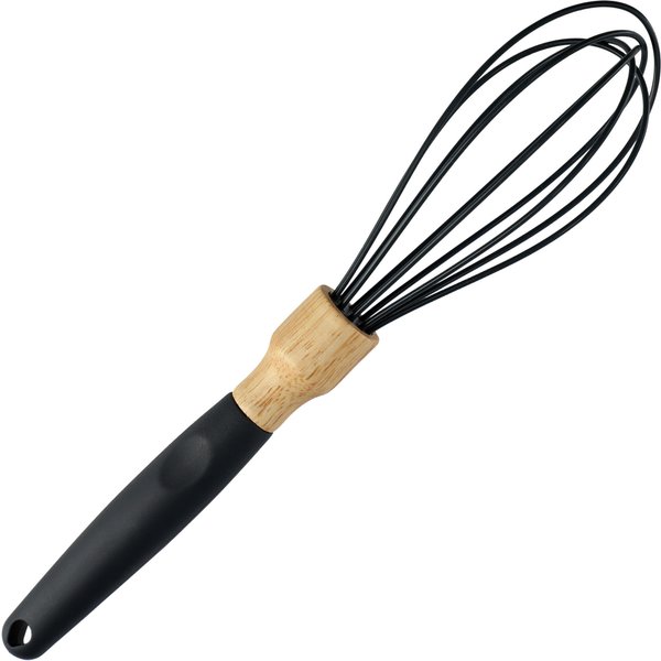 Silikonowy ubijak do piany 26 cm, czarny