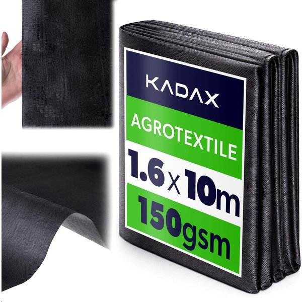 Agrowłóknina ogrodowa Nespoux ściółkująca 1.6 x 10 m 150 g/m² czarna