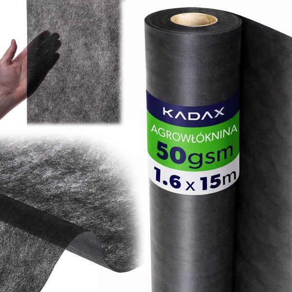 Agrowłóknina ogrodowa Nespoux ściółkująca 1.6 x 15 m 50 g/m² czarna