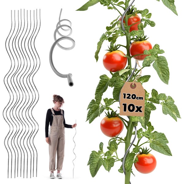 Tyczka spiralna do roślin Lestre aluminiowa 120 cm 10 szt.