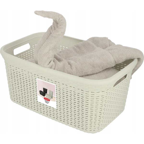 Pojemnik na bieliznę Curver Natural Style 45L kremowy