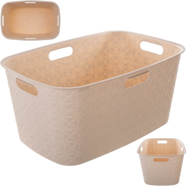 Kosz do magla Curver Softex 45L kremowy