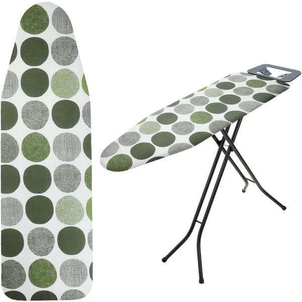Pokrowiec na deskę do prasowania Piapot 40 x 120 cm zielone kółka