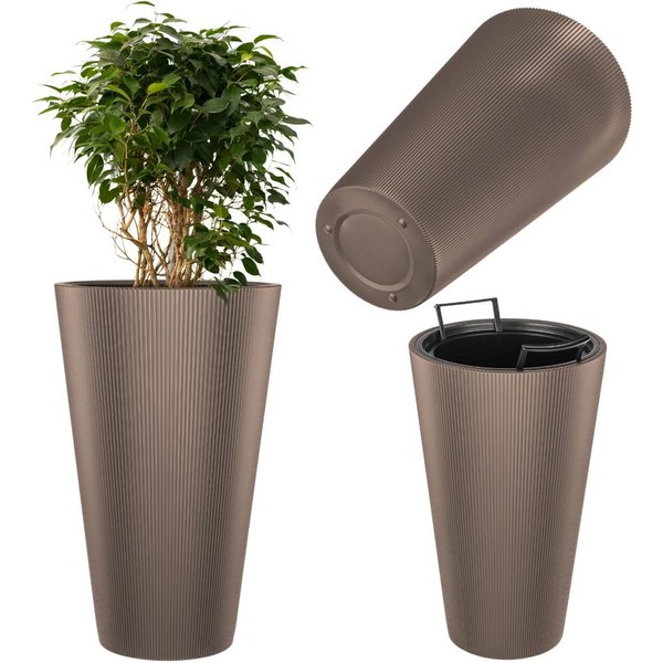Doniczka Linea Slim 30 cm, kakao, 1 szt.
