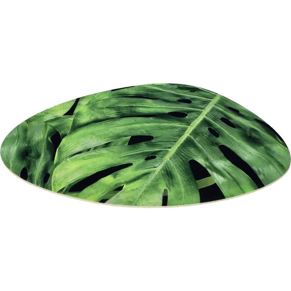 Podkładka na stół 41 x 32 cm, monstera na czarnym tle