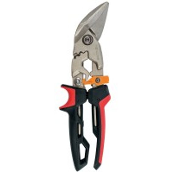 Fiskars 1027211 PowerGear Nożyce do cięcia blachy, wygięte w lewo