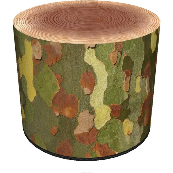 Pufa dekoracyjna Fasano 40 x 41 cm, platan