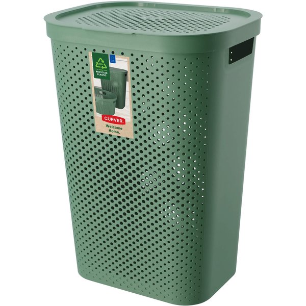 Kosz z pokrywą Curver Infinity 60L zielony