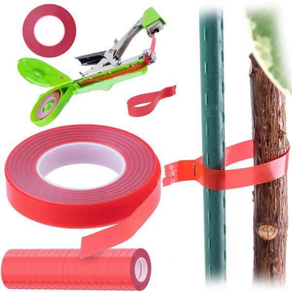 Zestaw taśm do zszywacza ogrodniczego Larret 11 mm x 25 m czerwony 20 szt.