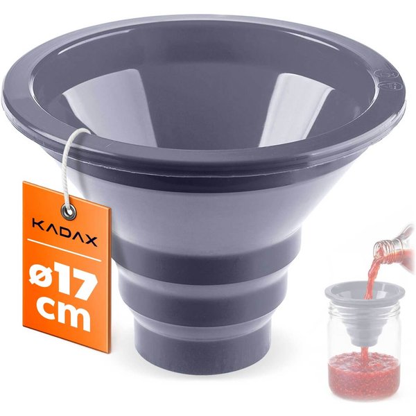 Lejek do napełniania słoików Gavoi 17 cm szary