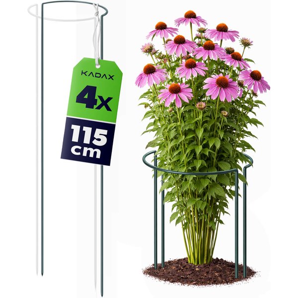 Podpora ogrodowa Mahet półkole 115 cm stalowa zielona 4 szt.