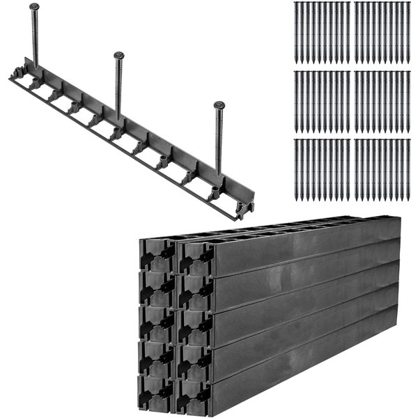 Obrzeże ogrodowe Raberg 102 x 5,8 cm, 20 szt + kotwy 60 szt.