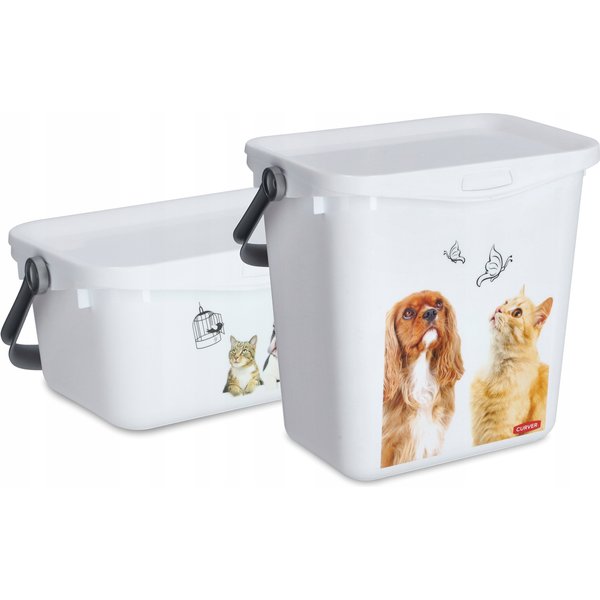 Pojemnik na karmę i zabawki Curver Pet Life 6L, biały