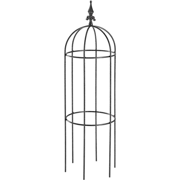 Obelisk ogrodowy na kwiaty metalowy Toara 100 x 30 cm