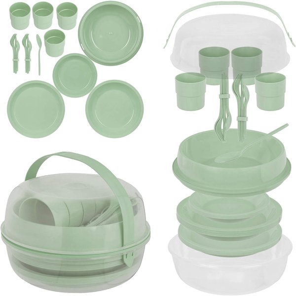 Zestaw kempingowy Curver Camping Set zielony