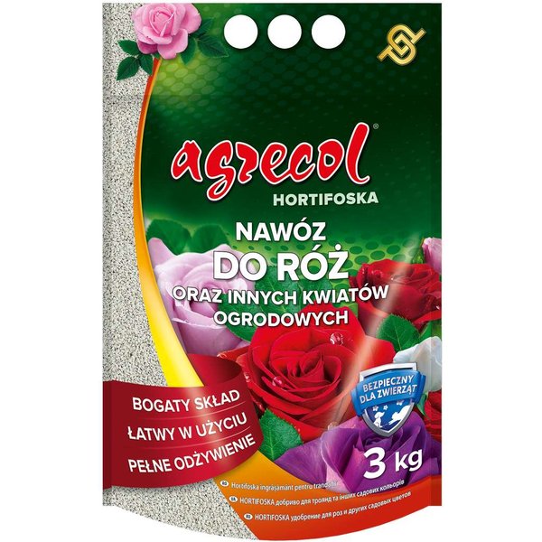 Agrecol Hortifoska Nawóz do róż oraz innych kwiatów ogrodowych 3 kg