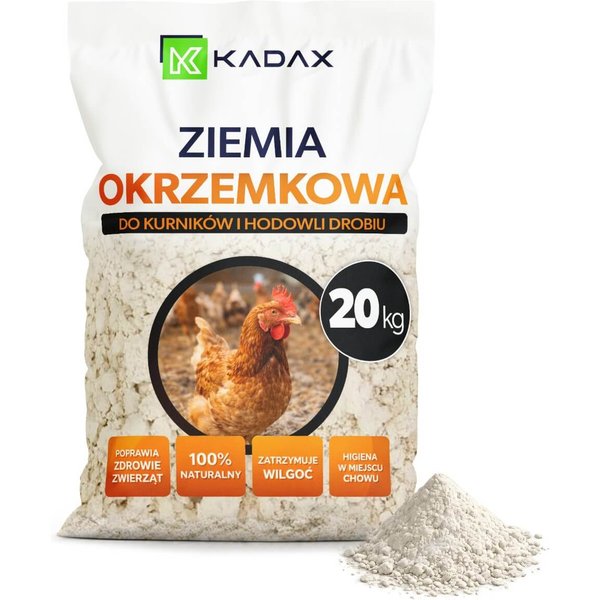 Ziemia okrzemkowa Cherre do kurników i hodowli drobiu 20 kg