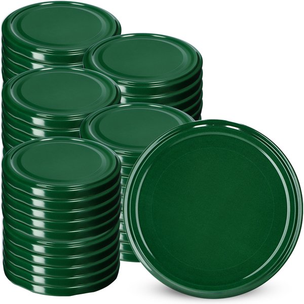 Metalowe wieczka do słoików Asen 50szt fi 63 mm zielone