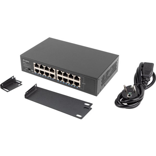 LANBERG Switch RSGE 16-Port 1Gb unmanaged Gigab.Eth. 10/19"