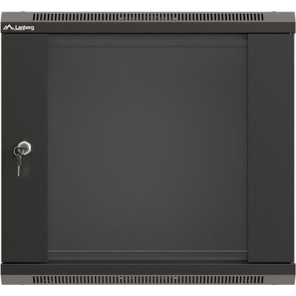 LANBERG 19" 9U 540x350 Wandgehäuse Glastür (FlatPack) sw