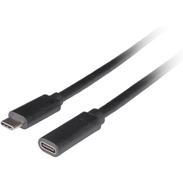 LANBERG USB-C Verlängerungskabel M/F 3.1 1,5m schwarz