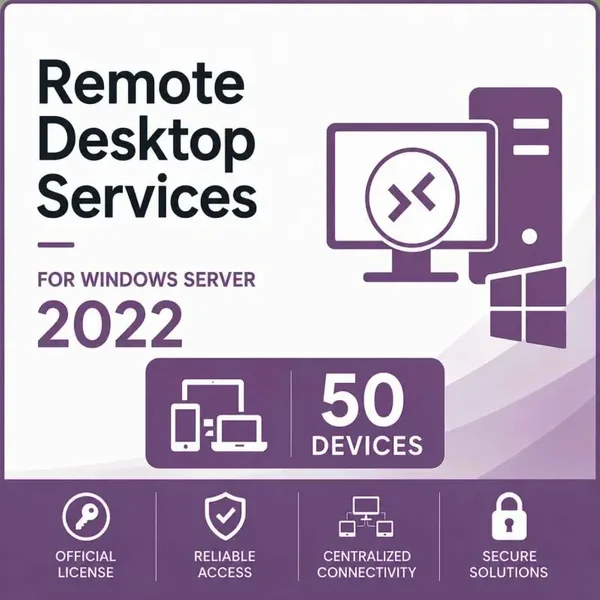 Remote Desktop Services (50 Dispositivos) para Windows Server 2022