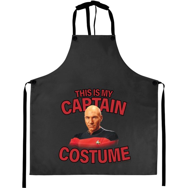 Sta R Trek The Next Generation Halloween My Captain Picard Costume Aprons-image