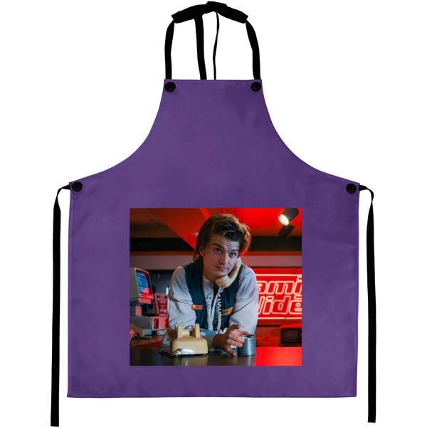 Joe Keery , Gift For Girlfriend , Joe Keery Lover Aprons-image