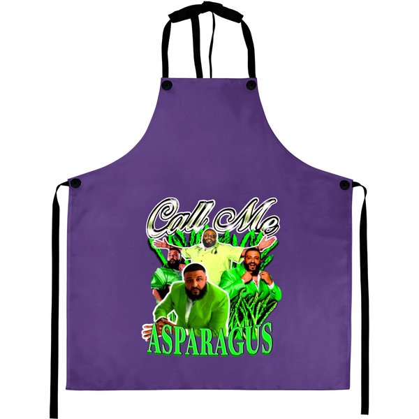 Awesome Call Me Asparagus Dj Khaled Aprons, God Did Aprons, Dj Khaled Merch-image