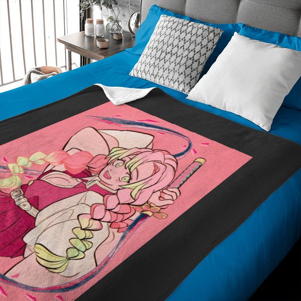 Mitsuri Kanroji The Love Hashira Fan Desing Baby Blankets